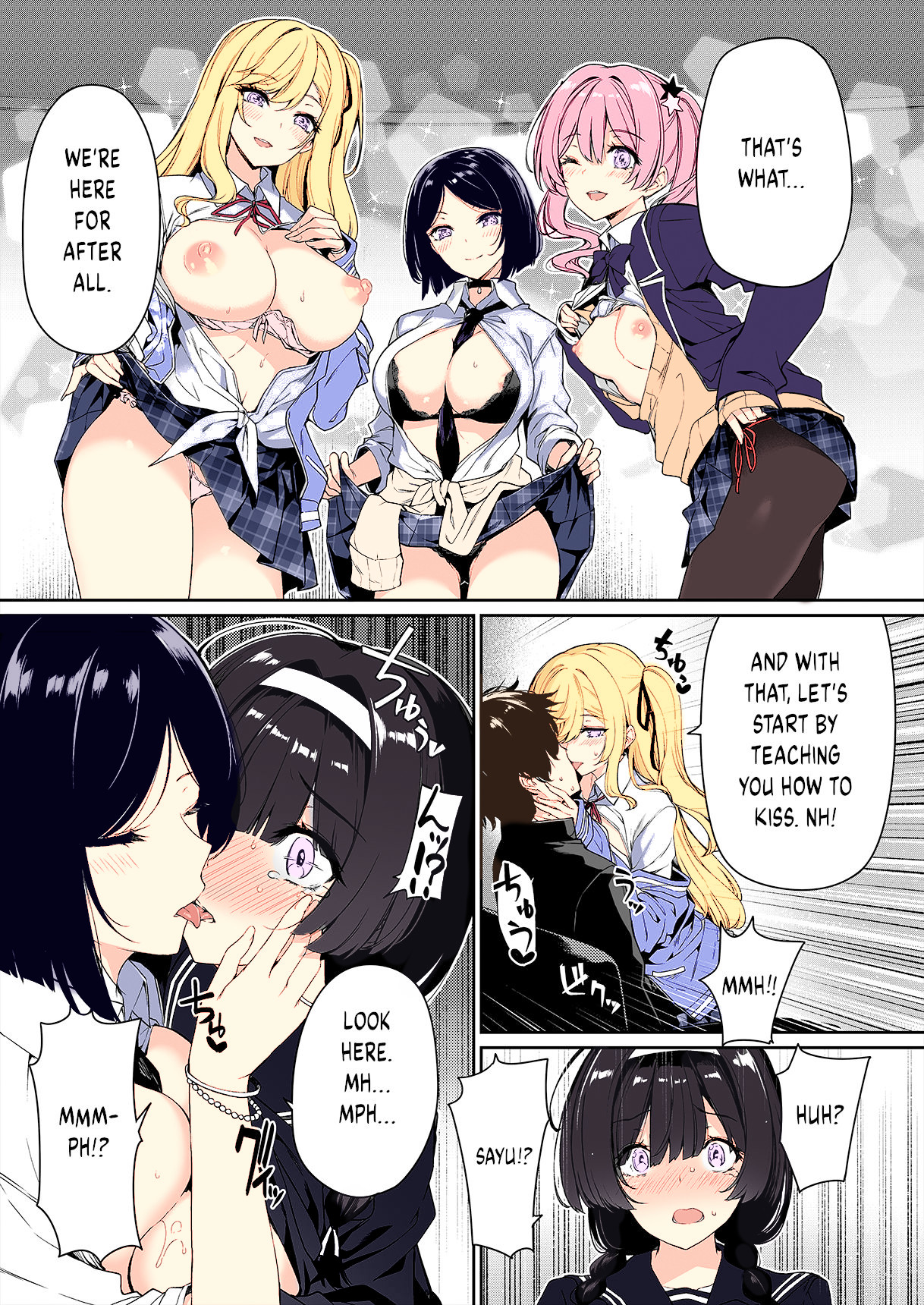 Hentai Manga Comic-A Story of the Asocial Couple And Gal Girls Sex Training-Read-15